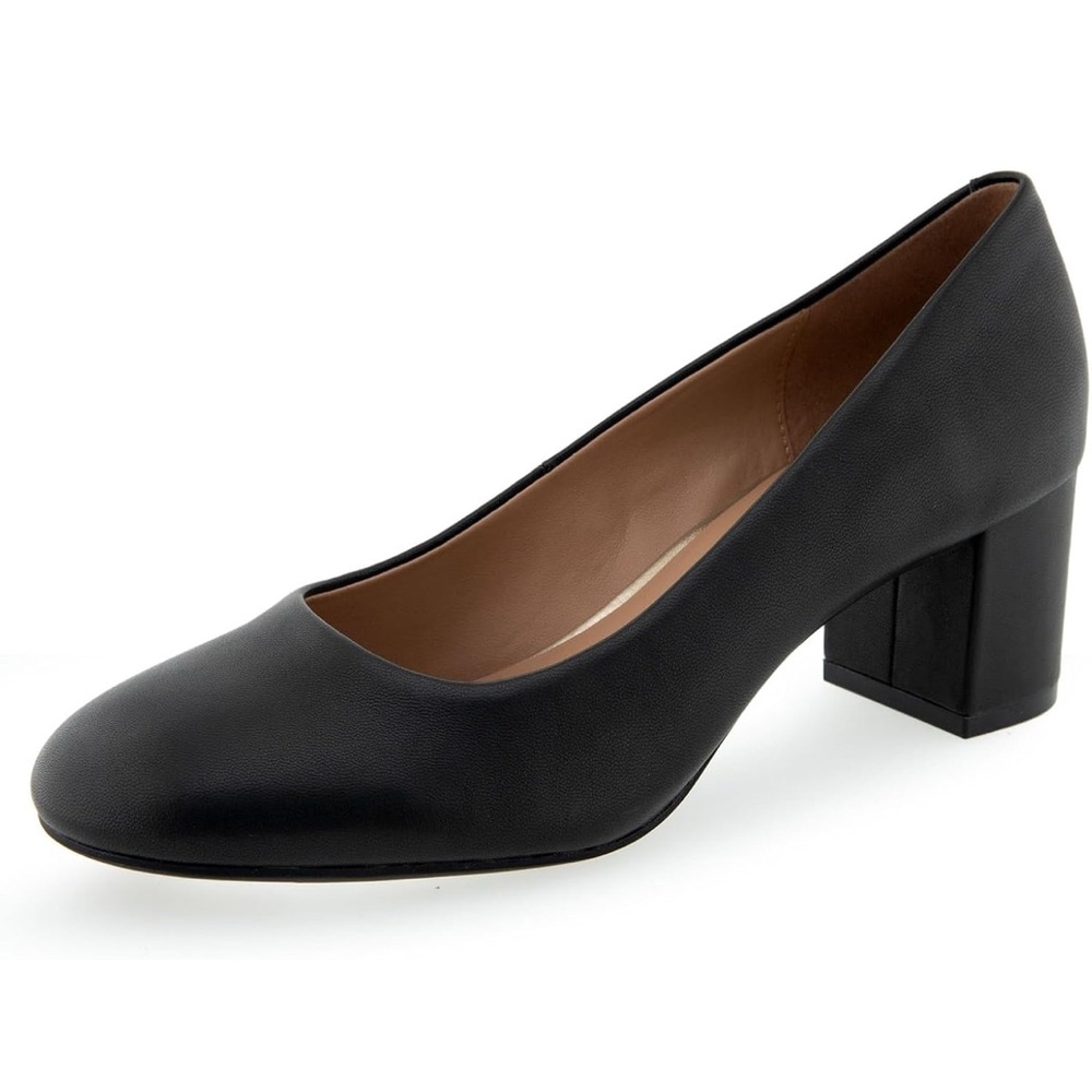 Aerosoles Women's EBEL Pump, Black Leather,  Size 9 m NWB